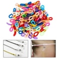 thumbnail image 3 of 50 Pieces Eyeglass Chain Ends Adjustable Silicone End Connectors Retainer Eyeglass Strap Holder Ends for Sunglasses Chain, Sports Eyeglasses Strap Mixed color, 3 of 10
