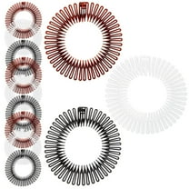 12 Pack 90s Zig Zag Style Circle Headbands with Teeth for Women's Hair Accessories (3 Assorted Colors)