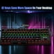 thumbnail image 5 of Teclado mecánico para juegos con retroiluminación arcoíris Teclado mecánico con retroiluminación para juegos y trabajo. Azul blanco, 5 of 5