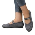 thumbnail image 3 of Sngxgn Womens Ballet Flats Comfort Slip On Walk Work Dress Shoes(Grey,37), 3 of 8