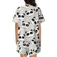 thumbnail image 6 of Sigee Cute Panda for Sleepwear Casual Pjs with Pockets Women's Pajamas Sets Shorts 2 Piece Short Sleeve Lounge Sets 3X-Large, 6 of 9