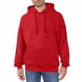 thumbnail image 2 of Mens Casual Oversized Hooded Collar Drawstring Hoodies Pullover Sweatshirts Casual Long Sleeve Shirts, 2 of 4