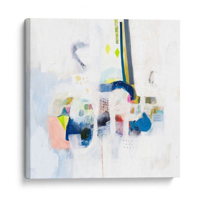 Cuadro decorativo - Tabetwalk Taffy Ii, Victoria Borges 90x90 Canvas Lab abstracción, arte abstracto, abstracto