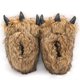 thumbnail image 4 of Mujer/hombre moda invierno cálido interior algodón lindo felpa toboganes dibujos animados oso garra zapatillas hogar algodón zapatillas pareja piso zapatos Feliz Sencillez, 4 of 5