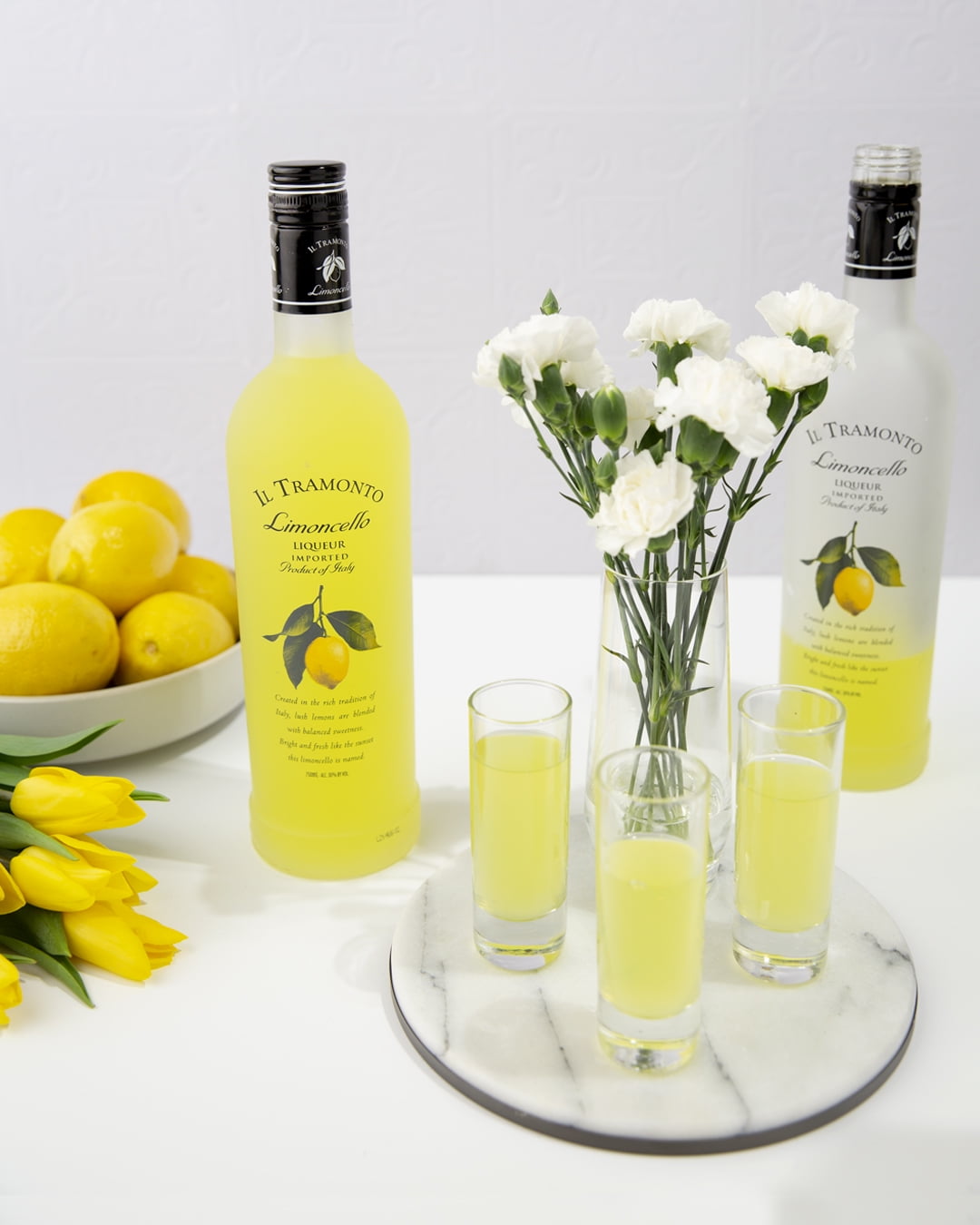 Il Tramonto Limoncello Italian Lemon Liqueur 60 Proof 750ml Glass Bottle