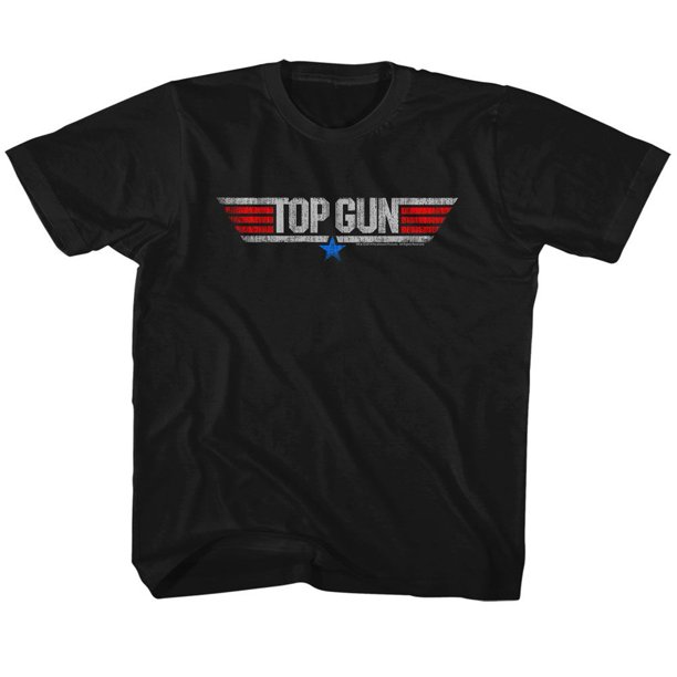 American Classics Top Gun Logo Black Children's TShirt