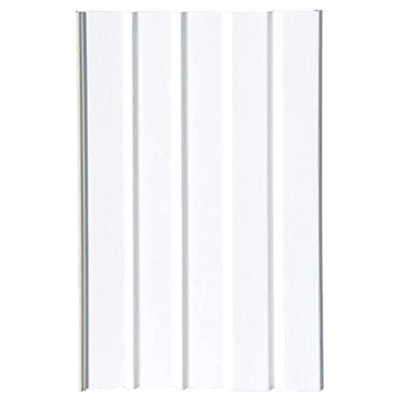 Mobile Home Vinyl Skirting Box of 8 White Solid Panels 16" Wide by 35" Tall. Premium 40 Mil Thickness