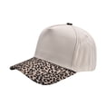 thumbnail image 3 of Lumistal Baseball Caps Trucker Hat Retro Leopard Print Contrast Brim Baseball Cap Adjustable Hat For Women Men Sun Hat For Summer Outdoor Sports Sun Hats for Women Khaki One Size, 3 of 7