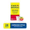 thumbnail image 3 of Cafe Bustelo Espresso Style Dark Roast Coffee, Single Serve Pods, 24 Count, 3 of 11