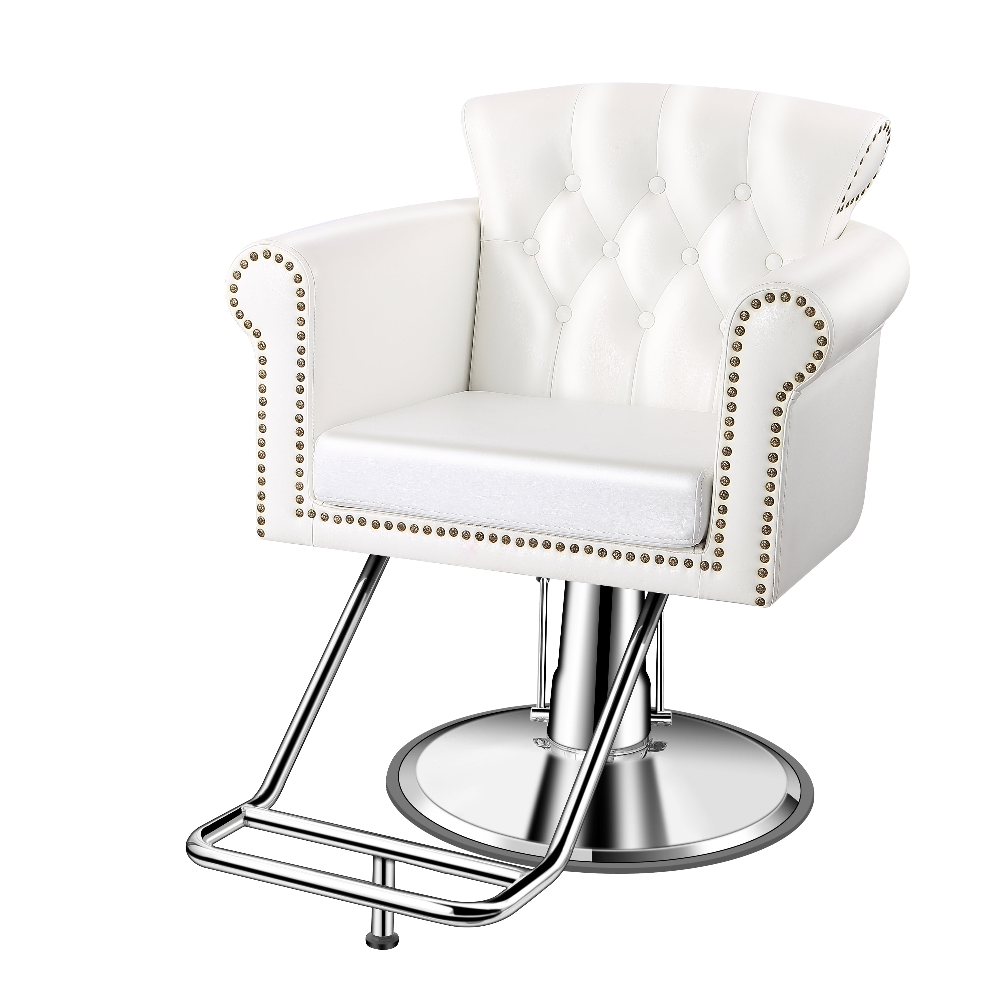 Baasha Luxury White Salon Chairs For Hair Stylist ...