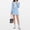 Blue, variant on Top-kevin Women's 2 Piece Tennis Skirt Set Pleated Golf Dress with Built-in Shorts & Pockets Athletic Workout Outfits