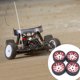 thumbnail image 5 of Kit de neumáticos Metal Hub Modified Neumático Reemplace la rueda de la piel plástica desmontable 1/28 Accesorios deportivos Reemplazo para WLTOYS K989 RED Inevent FN001339-01, 5 of 7