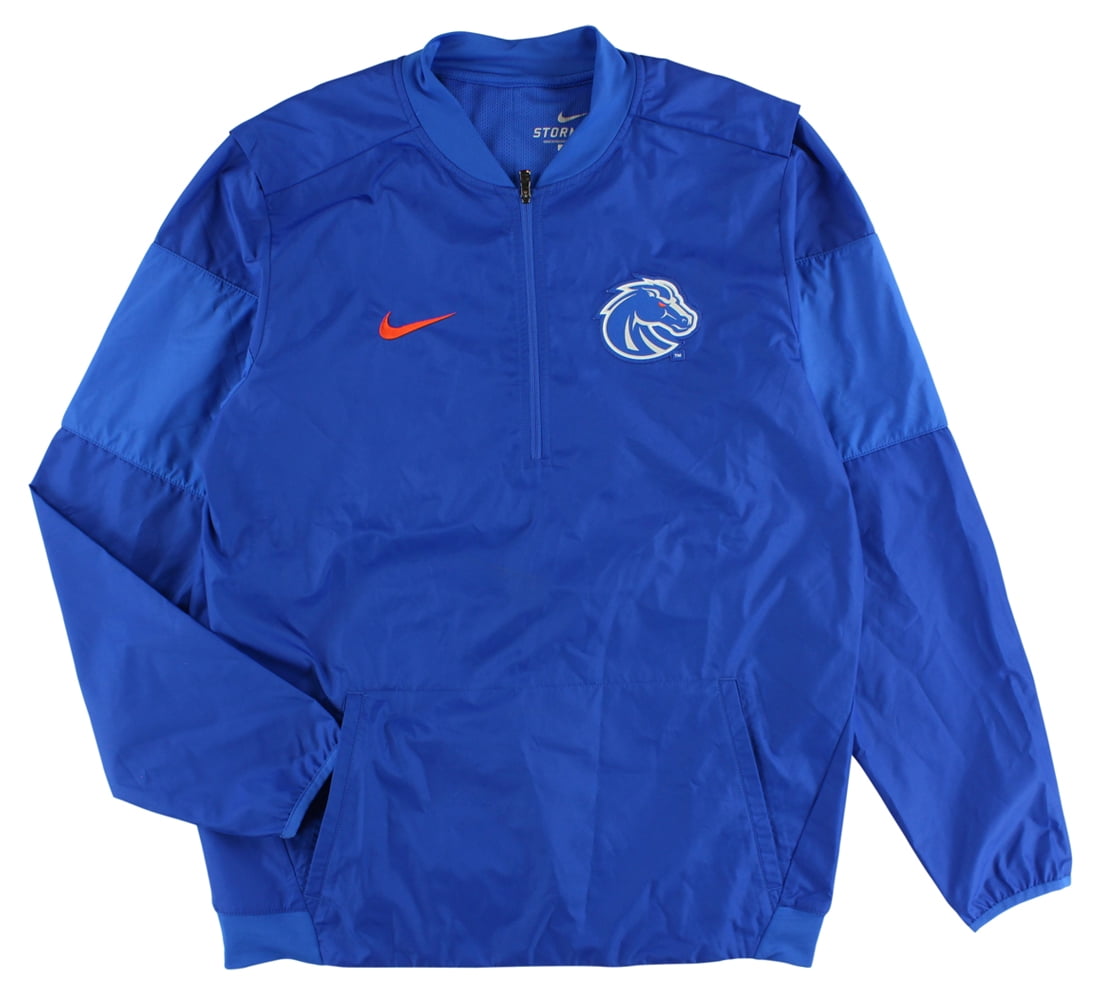 Nike Mens Boise State Broncos Lockdown Quarter Zip Jacket Royal Blue M by Nike