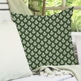 thumbnail image 5 of Block Print Throw Pillow Covers 18x18 Inch Set of 2 Vintage Green Floral Farmhouse Boho Outdoor Spring Christmas Decorations Decorative Throw Pillow Case for Home Bed Living Room Couch Decor, 5 of 6