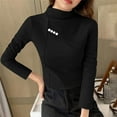thumbnail image 4 of Womens Double Sided Fleece Top Ultra Soft Warm Long Sleeve Base Layer Fitted Stretch for Essential Fall Winter Thermal Wear, 4 of 6