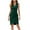 Green, variant on HONHUZH Homecoming Dresses for Teens Solid Color Waist Up Dress With V-neck Sleeveless Irregular Hem Skirt 2XL