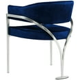 thumbnail image 6 of Meridian Furniture Madelyn Navy Velvet Dining Chair, Set of 2, 6 of 6