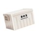 thumbnail image 5 of Caja de almacenamiento apilable con tapa, ideal para ropa, libros y juguetes, con asas Blanco, 5 of 9