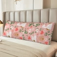 thumbnail image 2 of Rateoe Long Body Pillow Cover, 20x54 Inches Body Pillow Cases, Soft Brushed Microfiber Zipper Design, Swan And Flowers3 -Pillows Not Included, 2 of 7