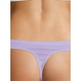 thumbnail image 4 of Hanes Ultimate Women's Breathable Comfort Flex Fit Thong, 4-pack, 4 of 11