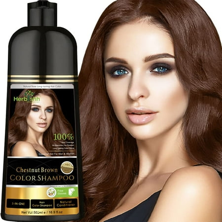 Herbishh Hair Color Shampoo–Chestnut Brown Natural Hair Dye Shampoo,500ml | Walmart Canada Herbishh Hair Color Shampoo–Chestnut Brown Natural Hair Dye Shampoo,500ml | Walmart Canada
