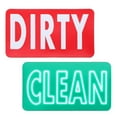 thumbnail image 1 of KAKOWELY 1pc Useful Magnetic Indicator Dual Side Cleaning Sign Dishwasher Magnet Sign,3.54"X1.97"X0.04", 1 of 4