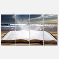 thumbnail image 2 of Designart - Jesus Bible at beach - Religious Art on Wrapped Canvas set, 2 of 2