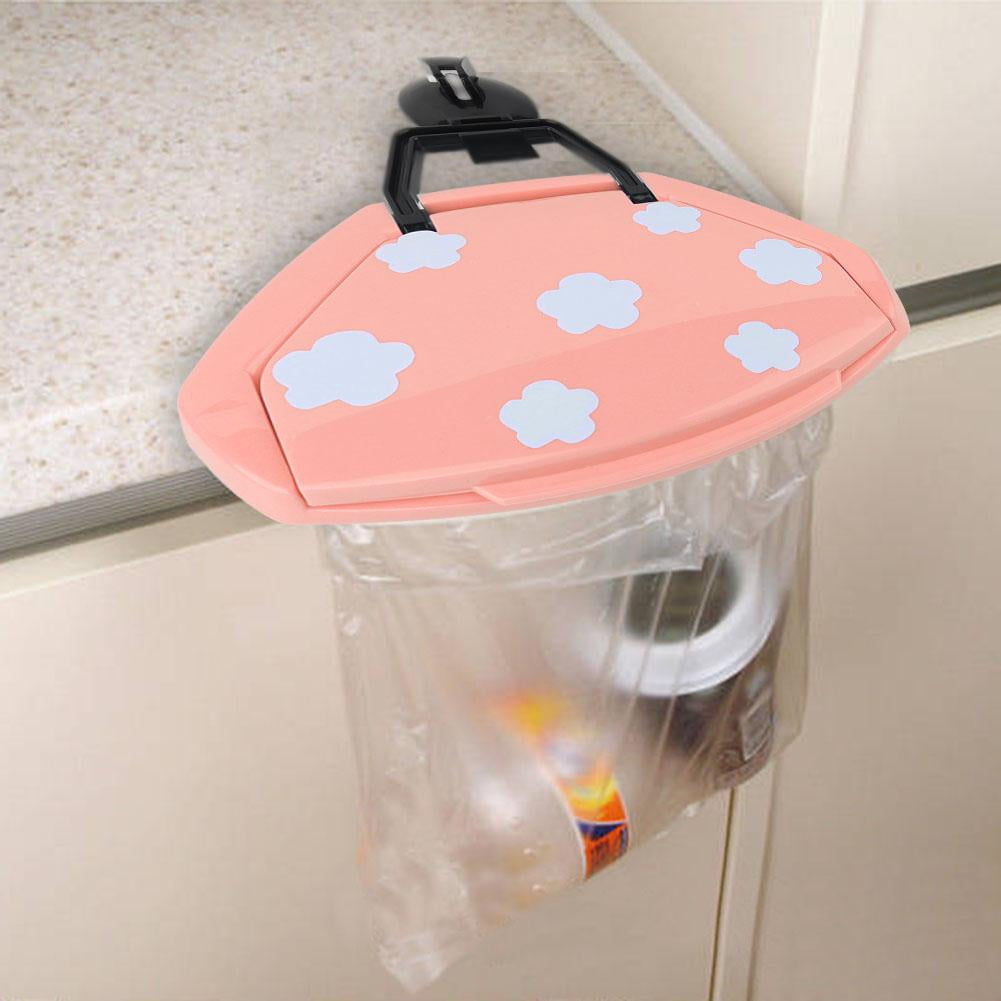 OTVIAP Trash Bag Rack,1Pc Portable Door Sink Garbage Bag Hook Rack Hanging Trash Storage Bags