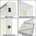 thumbnail image 5 of Shadow Box Frame 13x16  Deep Large Display Case With Beads Door And Glass Window Wood Memory For Pictures Medals Memorabilia Collections White, 5 of 8