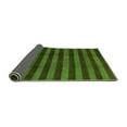 thumbnail image 2 of Ahgly Company Indoor Round Abstract Green Modern Area Rugs, 6' Round, 2 of 4