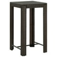 thumbnail image 3 of vidaXL 3 Piece Patio Bar Set with Cushions Poly Rattan Gray, 3 of 73