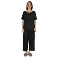 thumbnail image 1 of Inkmeso Ensemble de Pyjama à Manches Courtes pour Femmes T-Shirt Henley & Ensemble de Pyjama, 1 of 7