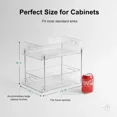 thumbnail image 3 of Paquete de 4 Organizadores Transparentes para Baño, Debajo del Fregadero, Encimera de Cocina y Cajones de Botiquín, 3 of 7