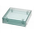 thumbnail image 2 of Maison Concepts 4 Pc Square Glass Coasters (Clear), 2 of 2