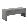 thumbnail image 6 of LUCKHAO Storage Bench , Modern Bed End Bench with Storage,Upholstered Large Foot Rest Stool, Comfy Window Vanity Bench for Living Room,Bedroom,Dorm,Coffee Table, 6 of 9