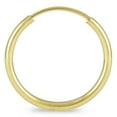 thumbnail image 2 of 14MM Hoop Endless Earrings 14k Yellow Gold, 2 of 6