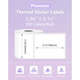 thumbnail image 2 of Etiquetas Térmicas Phomemo para M220/M221/M250/M200/M260 60x80mm, 2 of 6