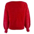 thumbnail image 2 of Women's Luna Chenille Boatneck long Sleeve Sweater TRd XS, 2 of 4