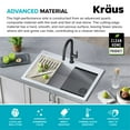thumbnail image 7 of KRAUS Bellucci Workstation 33 in. Drop In Single Bowl Granite Kitchen Sink in White with Accessories, 7 of 7