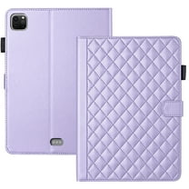 ChicShell Case for iPad Air 11-inch (2024), iPad Air 5th/4th Gen, iPad Pro 11 (4th/3rd/2nd/1st Gen), Multi-Angle View, PU Leather Auto Sleep/Wake Case with Pencil Holder, Purple
