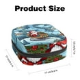 thumbnail image 2 of Christmas Sleigh Sanitary Napkin Bag Pad Bag Small Canvas Pouch Sanitary Napkin Receptacle Bags 4.7x6.6x6.6 in - Velvet, Sponge, 2 of 6