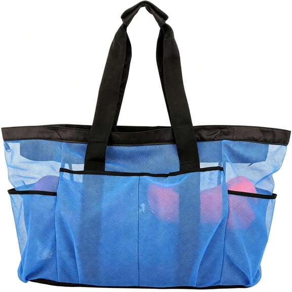 GASTROPOD Extra Large Beach Bag Mesh Tote with Zipper and Pockets Ideal for Your Family Cruise/Beach Vacation Essentials | Extra Large,With Zipper,And Pockets
