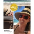 thumbnail image 4 of Womens Beach Sun Straw Hat UV UPF 80+ Travel Foldable Brim Summer UV Hat, 4 of 5