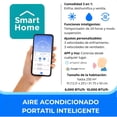 thumbnail image 3 of Aire Acondicionado Portátil Toshiba Deshumidificador Inteligente con Wi-Fi y Pantalla Led 3 en 1 6000 BTU, 3 of 12