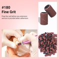 thumbnail image 5 of MelodySusie 100 Pcs Professional Sanding Bands Nail Manicure 180 Grit File Sand Piece Set, Brown, 5 of 8