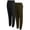 Black/Olive, variant on Boys Sweatpants - Soft Fleece Athletic Joggers for Boys with Drawstring Waistband 2 Pack