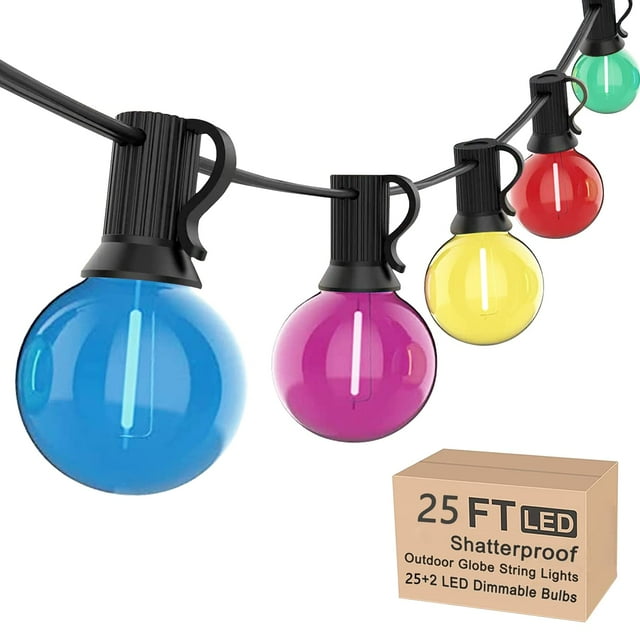 Cadena de luces GOOTHY G40, 7,5 m, multicolor, 27 LED, 120 V