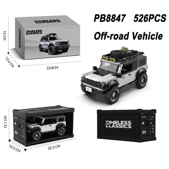 Honchoes Racing Car Building Set with Display Box Compatible with Lego Car Model Gift for Adults Boys 526 Pcs