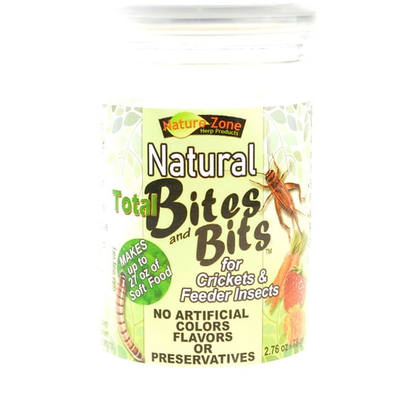 Nature Zone Natural Bites and Bits for Crickets [Reptile Crickets And Insects, Nature Zone, Reptile Supplies] 27 oz
