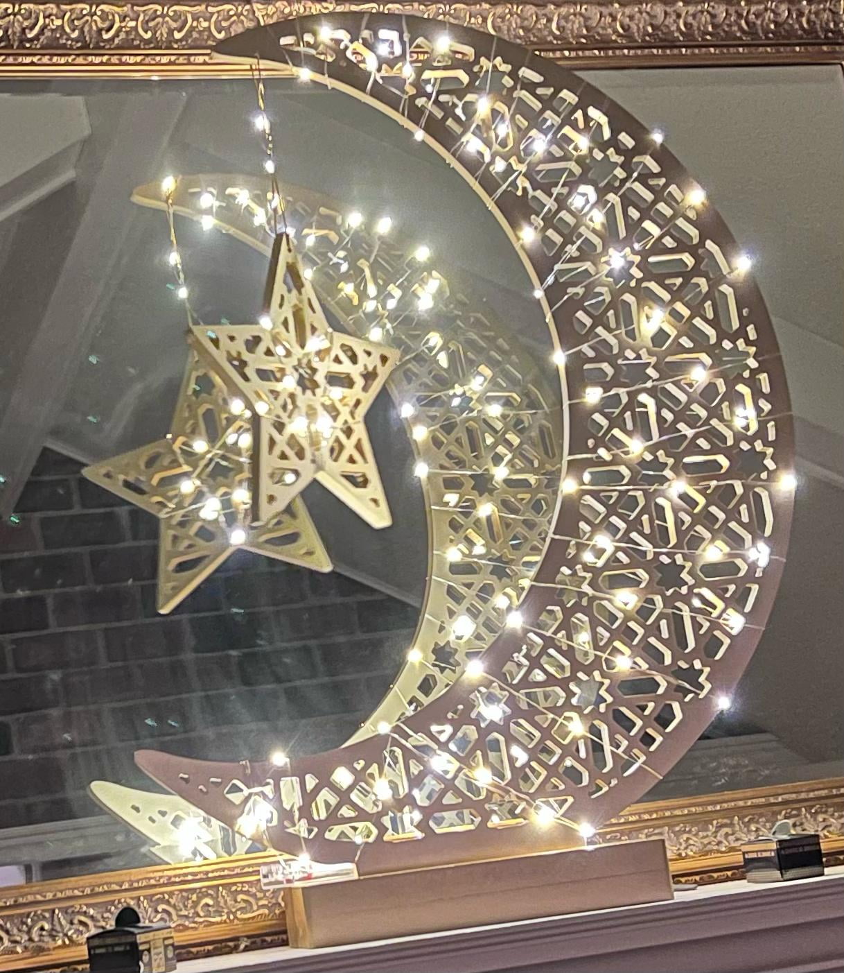Ramadan Warm White Small Plastic Star Led Lights Décor - Albazaar Market